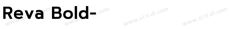 Reva Bold字体转换